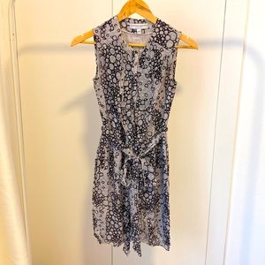 Carolina Herrera silk polkadot sleeveless dress